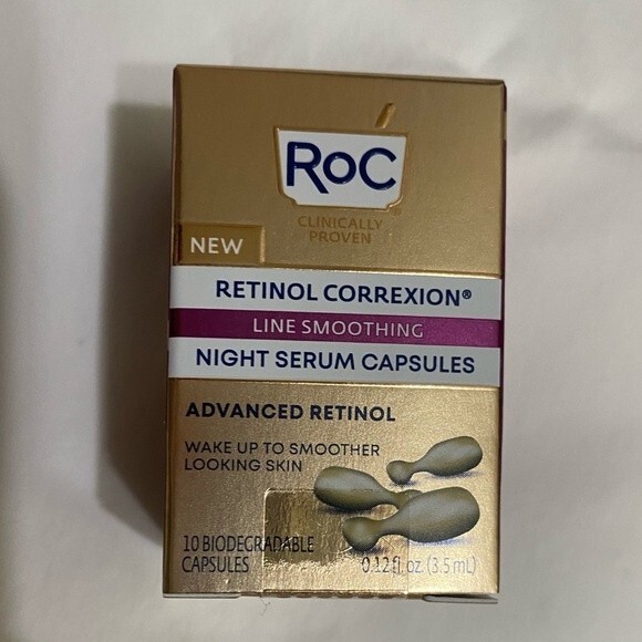3/$35 - RoC Retinol Correxion Line Smoothing Night Serum Capsules - Picture 2 of 5